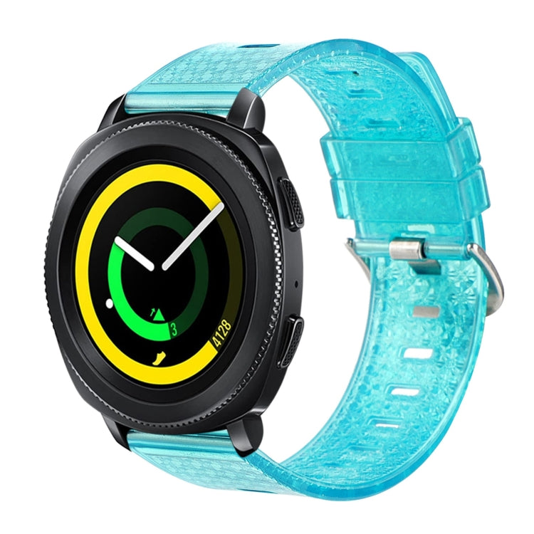 For Samsung Galaxy Gear Sport / Gear S2 Classic 20mm Transparent Shiny Diamond TPU Watch Band