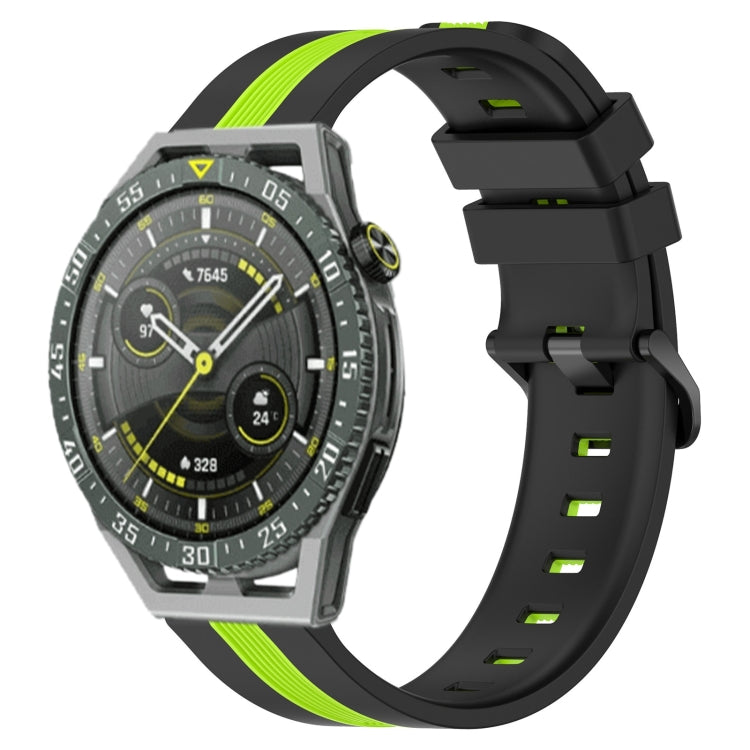 For Huawei Watch GT 3 SE 22mm Vertical Two-Color Silicone Watch Band