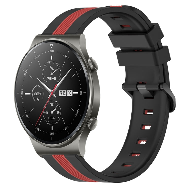 For Huawei GT2 Pro 22mm Vertical Two-Color Silicone Watch Band