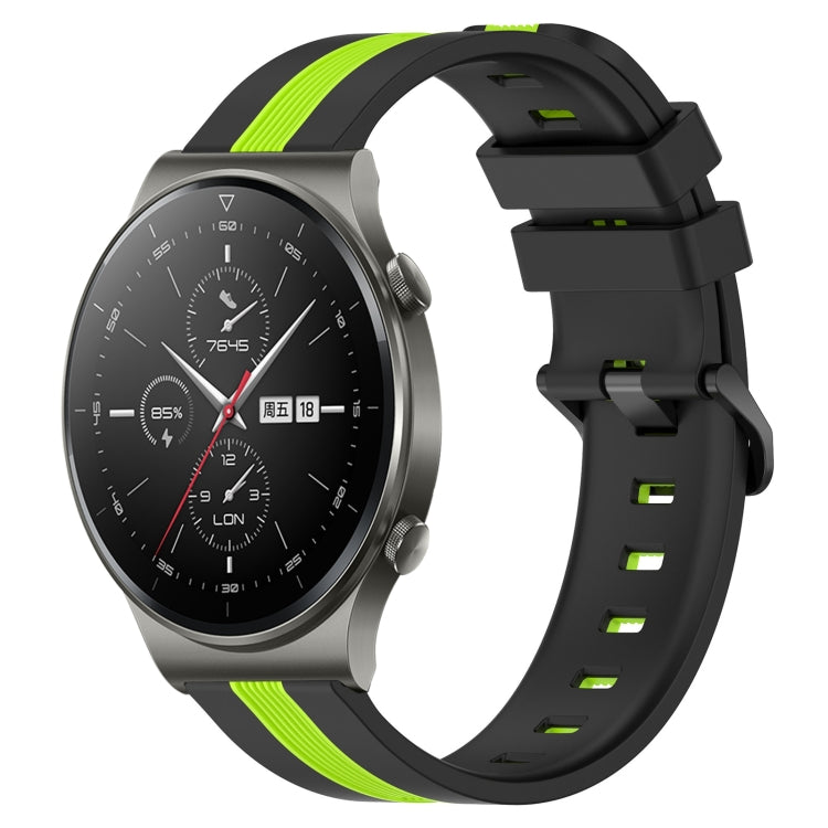 For Huawei GT2 Pro 22mm Vertical Two-Color Silicone Watch Band
