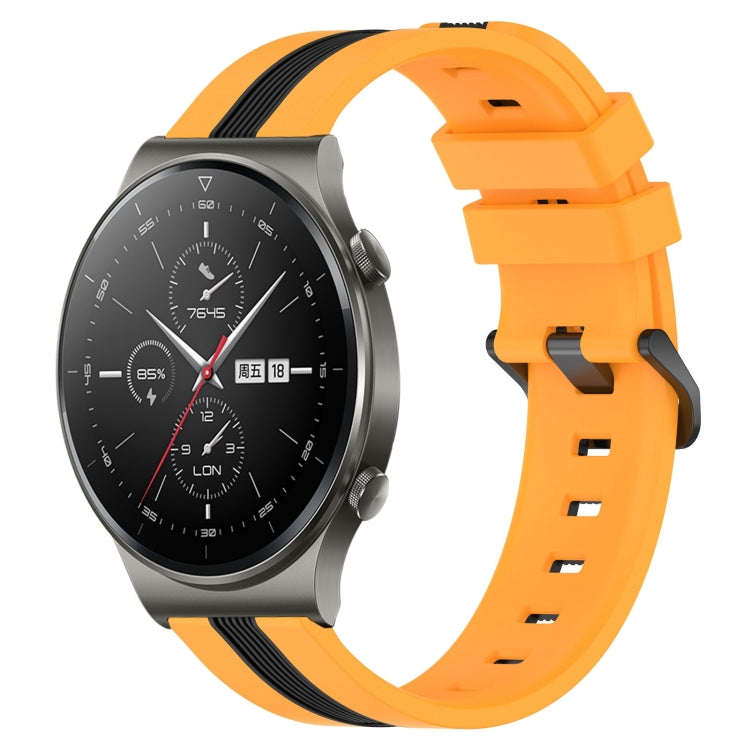 For Huawei GT2 Pro 22mm Vertical Two-Color Silicone Watch Band
