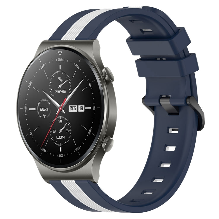 For Huawei GT2 Pro 22mm Vertical Two-Color Silicone Watch Band