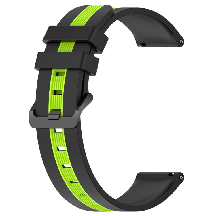 For Amazfit GTR 2 22mm Vertical Two-Color Silicone Watch Band