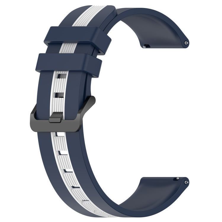 For Amazfit 3 22mm Vertical Two-Color Silicone Watch Band