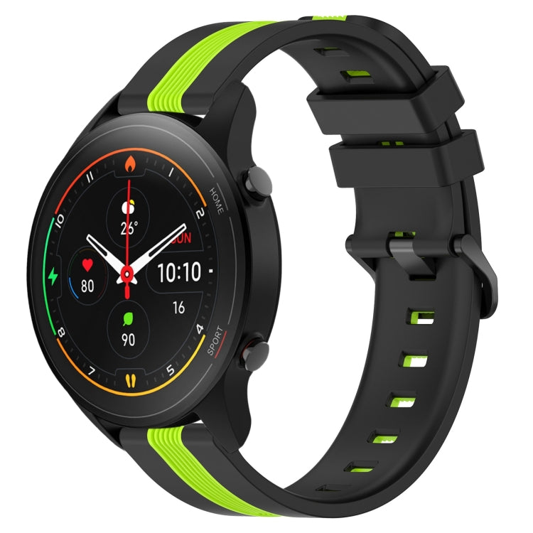 For Xiaomi MI Watch S1 Pro 22mm Vertical Two-Color Silicone Watch Band