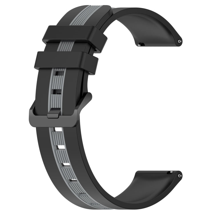 For Xiaomi MI Watch S1 Active 22mm Vertical Two-Color Silicone Watch Band
