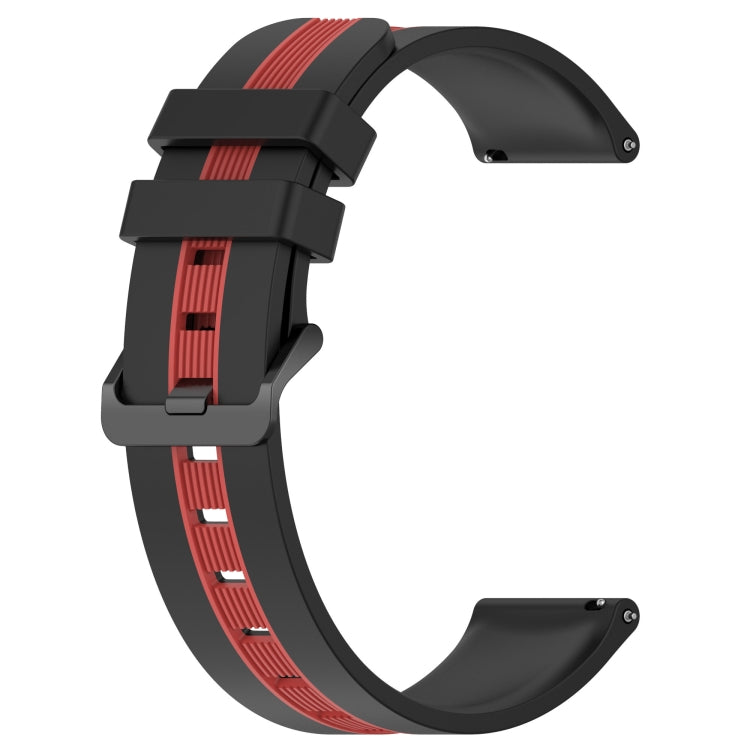 For Samsung Galaxy Watch 46mm 22mm Vertical Two-Color Silicone Watch Band