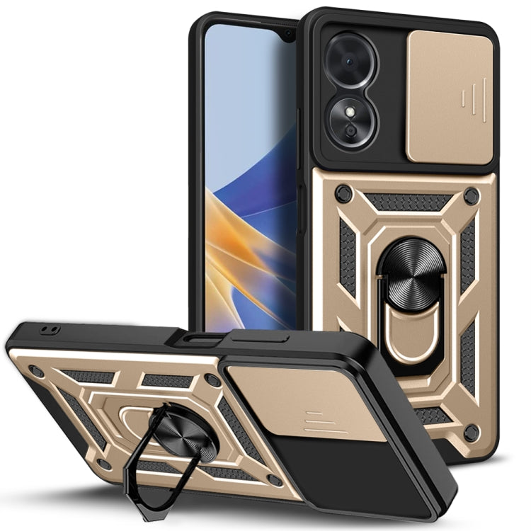 For OPPO A17 Sliding Camera Cover Design Phone Case