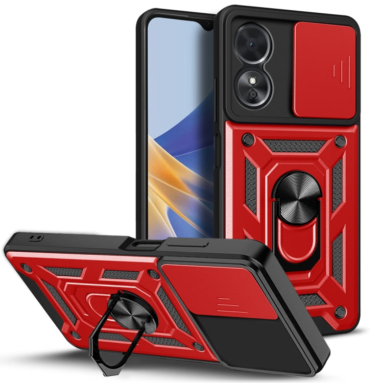 For OPPO A17 Sliding Camera Cover Design Phone Case