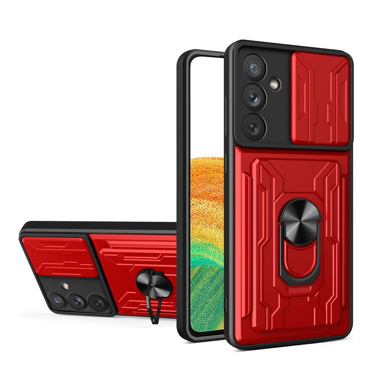 For Samsung Galaxy A34 5G Sliding Camshield Card Phone Case