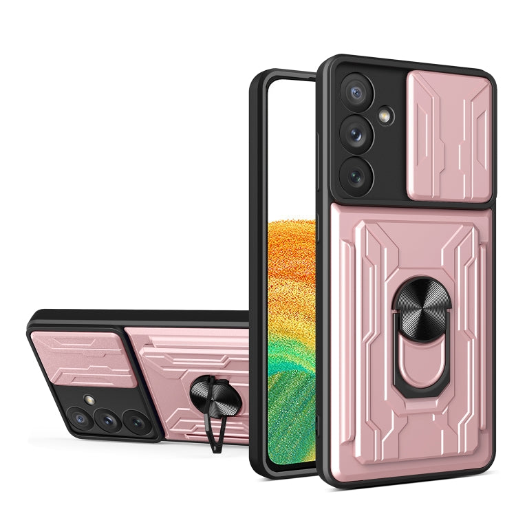 For Samsung Galaxy A34 5G Sliding Camshield Card Phone Case