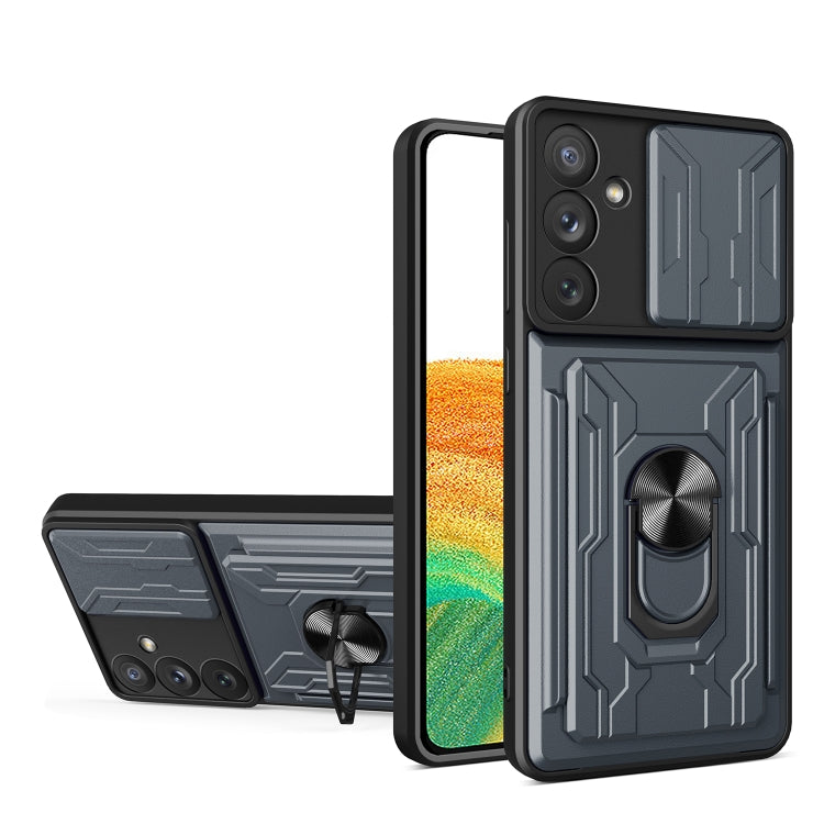 For Samsung Galaxy A34 5G Sliding Camshield Card Phone Case