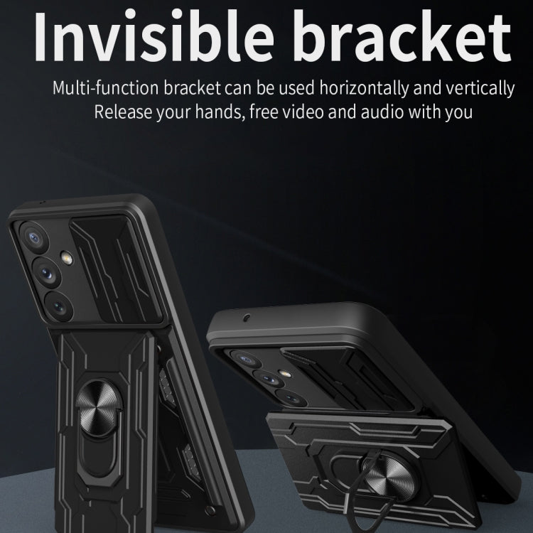 For Samsung Galaxy A34 5G Sliding Camshield Card Phone Case