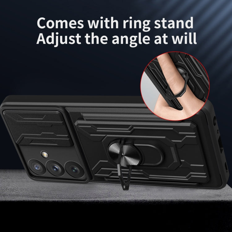 For Samsung Galaxy A34 5G Sliding Camshield Card Phone Case