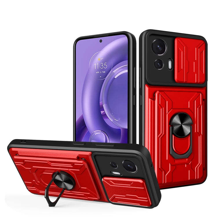 For Motorola Moto Edge 30 Neo Sliding Camshield Card Phone Case