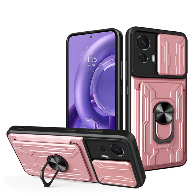 For Motorola Moto Edge 30 Neo Sliding Camshield Card Phone Case
