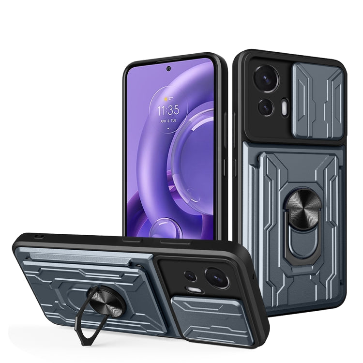 For Motorola Moto Edge 30 Neo Sliding Camshield Card Phone Case