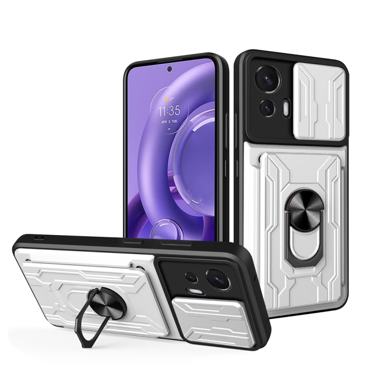 For Motorola Moto Edge 30 Neo Sliding Camshield Card Phone Case
