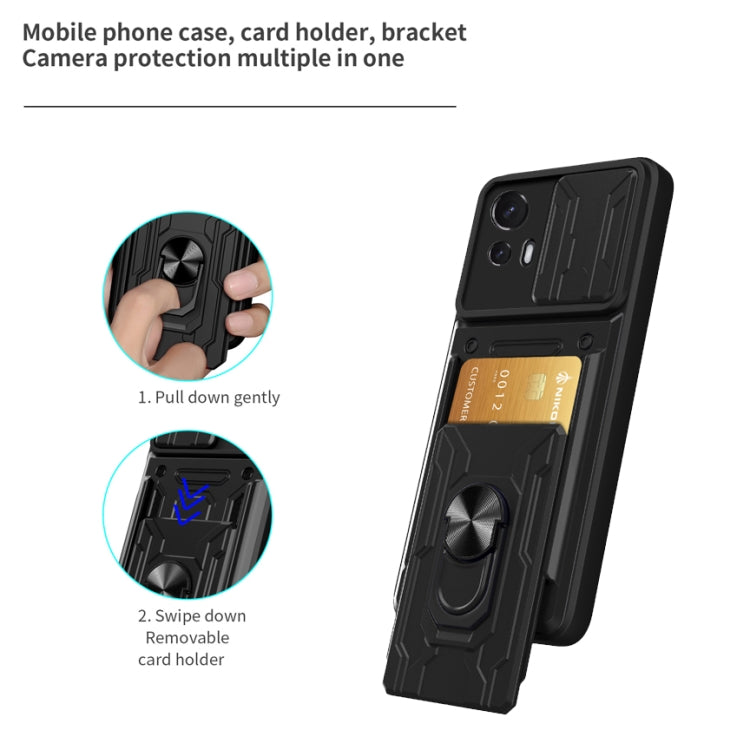 For Motorola Moto Edge 30 Neo Sliding Camshield Card Phone Case