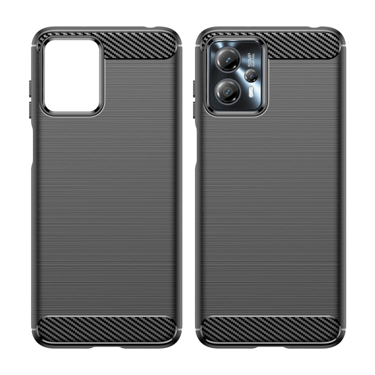 For Motorola Moto G13 Brushed Texture Carbon Fiber TPU Phone Case