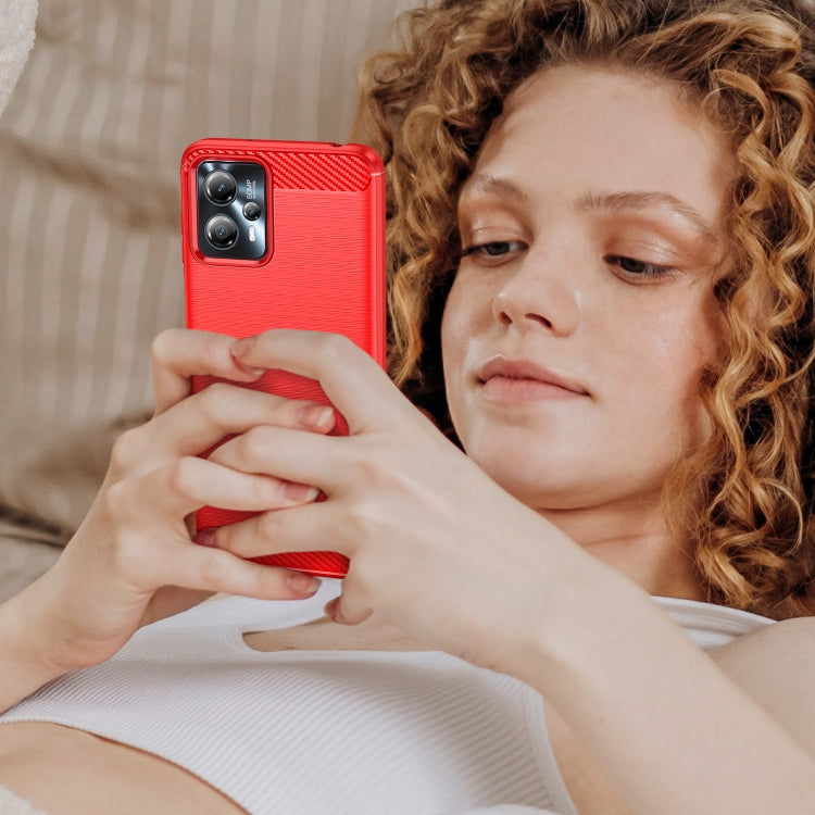 For Motorola Moto G13 Brushed Texture Carbon Fiber TPU Phone Case