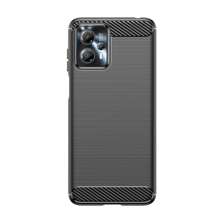 For Motorola Moto G23 Brushed Texture Carbon Fiber TPU Phone Case