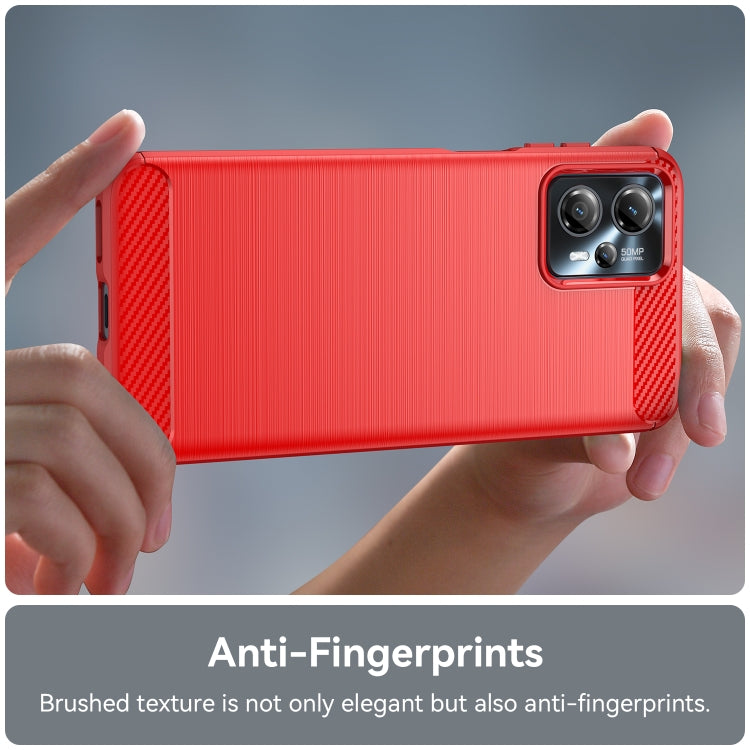 For Motorola Moto G23 Brushed Texture Carbon Fiber TPU Phone Case