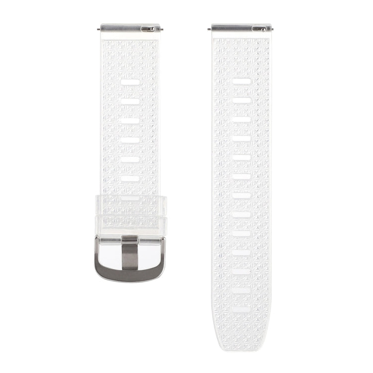 For Huawei Watch Buds 22mm Transparent Shiny Diamond TPU Watch Band