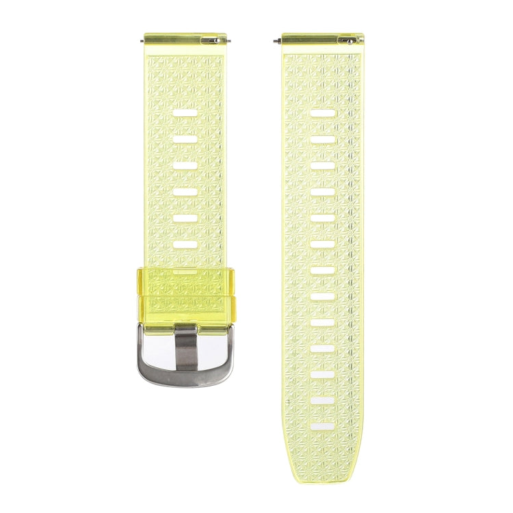For Huawei Watch Buds 22mm Transparent Shiny Diamond TPU Watch Band