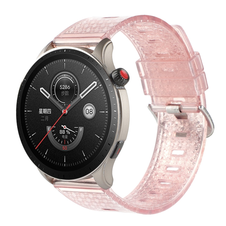 For Huawei Watch3 Pro 22mm Transparent Shiny Diamond TPU Watch Band