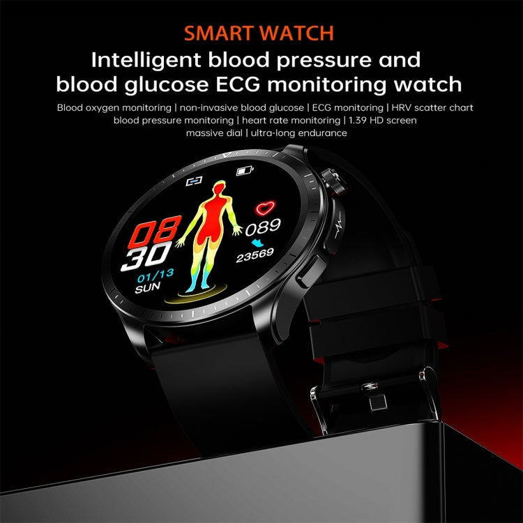 E420 1.39 inch Color Screen Smart Watch,Silicone Strap,Support Heart Rate Monitoring / Blood Pressure Monitoring