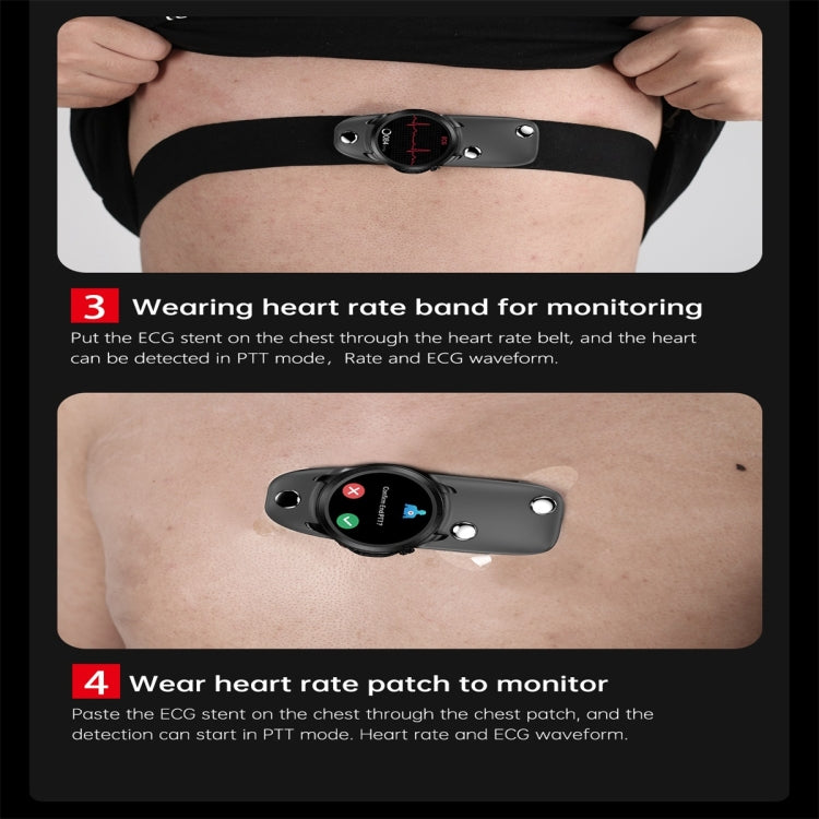 E420 1.39 inch Color Screen Smart Watch,Steel Strap,Support Heart Rate Monitoring / Blood Pressure Monitoring(Black)