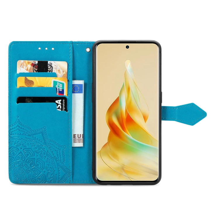 For OPPO Reno8 T 5G Mandala Flower Embossed Horizontal Flip Leather Phone Case