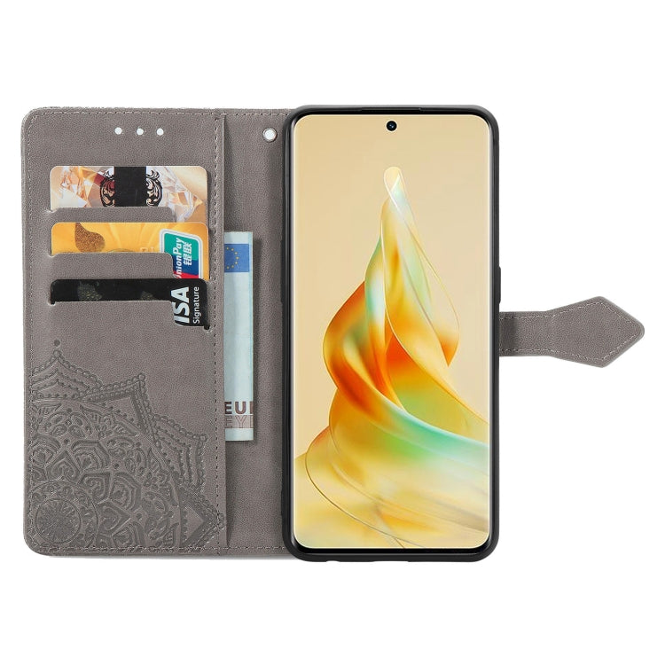 For OPPO Reno8 T 5G Mandala Flower Embossed Horizontal Flip Leather Phone Case