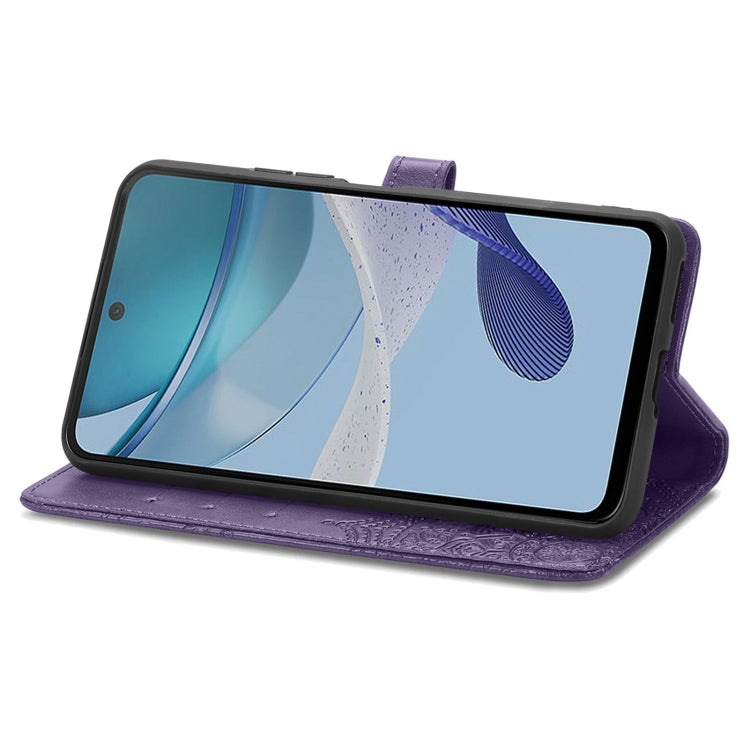 For Motorola  Moto G53 5G Mandala Flower Embossed Horizontal Flip Leather Phone Case