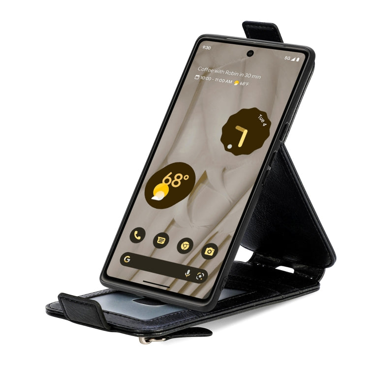 For Google Pixel 7A Zipper Wallet Vertical Flip Leather Phone Case