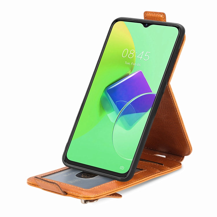 For Tecno Spark 9 Pro Zipper Wallet Vertical Flip Leather Phone Case