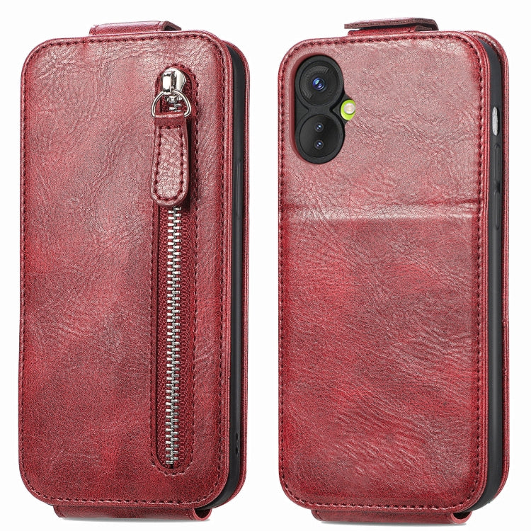 For Tecno Spark 9 Pro Zipper Wallet Vertical Flip Leather Phone Case