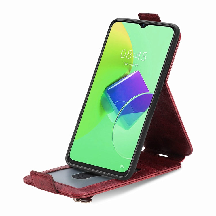 For Tecno Spark 9 Pro Zipper Wallet Vertical Flip Leather Phone Case