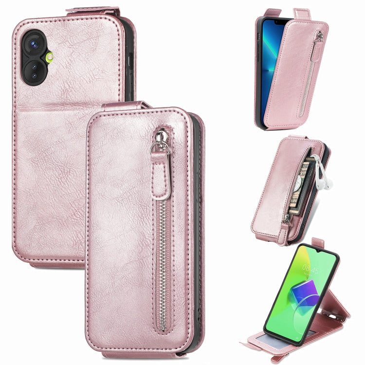 For Tecno Spark 9 Pro Zipper Wallet Vertical Flip Leather Phone Case