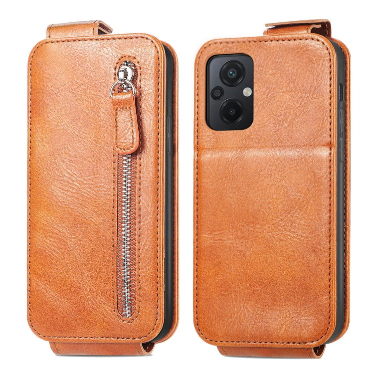 For Xiaomi Redmi Note 12 Zipper Wallet Vertical Flip Leather Phone Case