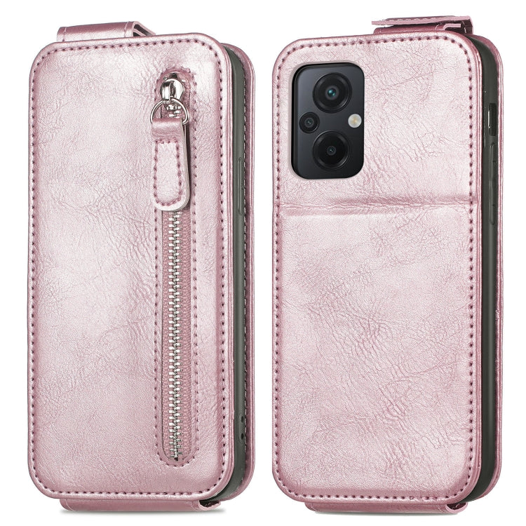 For Xiaomi Redmi Note 12 Zipper Wallet Vertical Flip Leather Phone Case