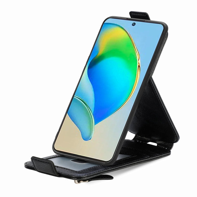 For ZTE Blade V40s Zipper Wallet Vertical Flip Leather Phone Case