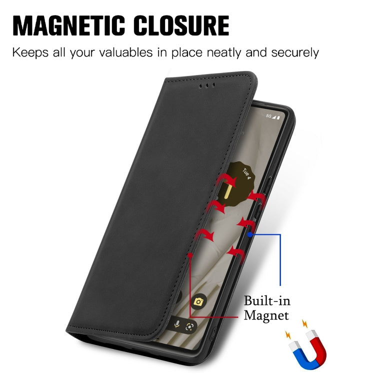 For Google Pixel 7A Retro Skin Feel Magnetic Flip Leather Phone Case