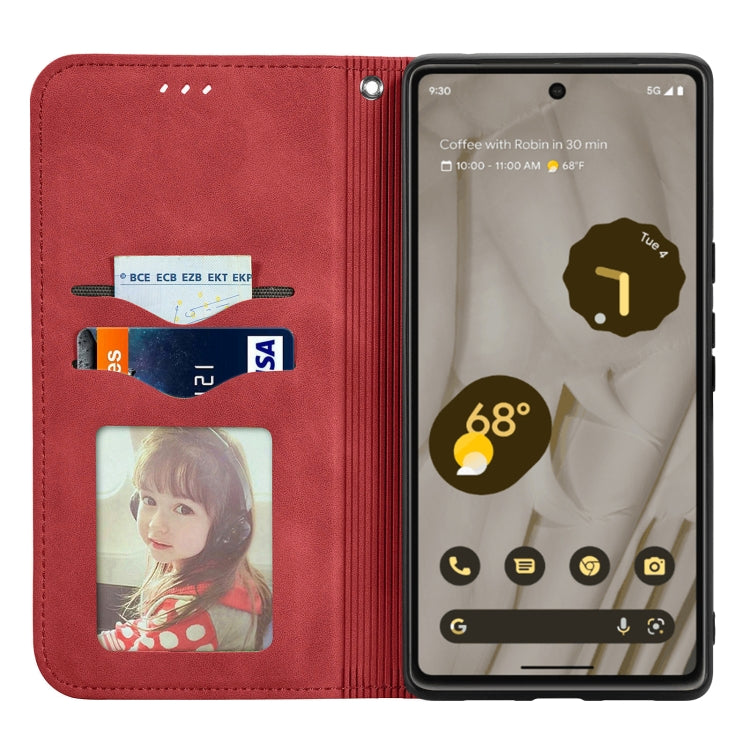 For Google Pixel 7A Retro Skin Feel Magnetic Flip Leather Phone Case