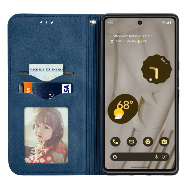 For Google Pixel 7A Retro Skin Feel Magnetic Flip Leather Phone Case