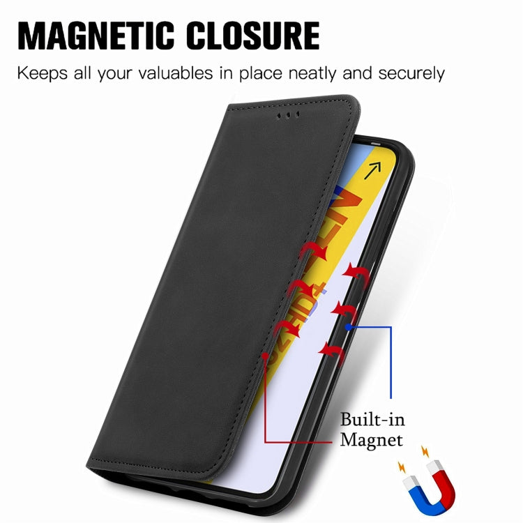 For Infinix Smart 6 Plus Retro Skin Feel Magnetic Flip Leather Phone Case