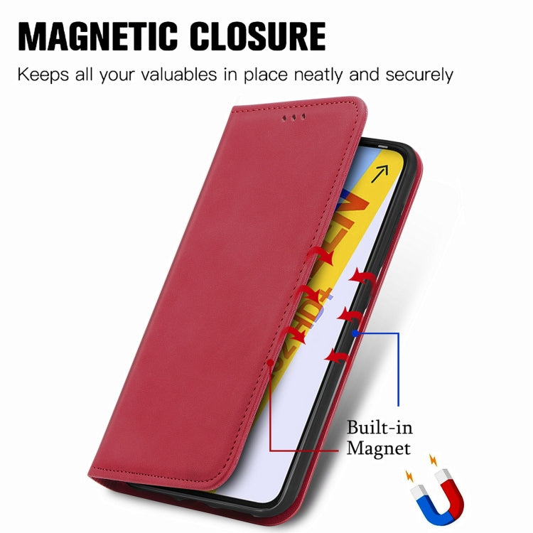 For Infinix Smart 6 Plus Retro Skin Feel Magnetic Flip Leather Phone Case