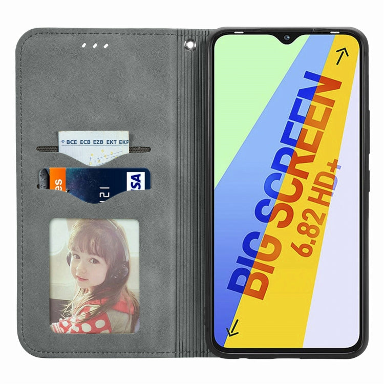 For Infinix Smart 6 Plus Retro Skin Feel Magnetic Flip Leather Phone Case