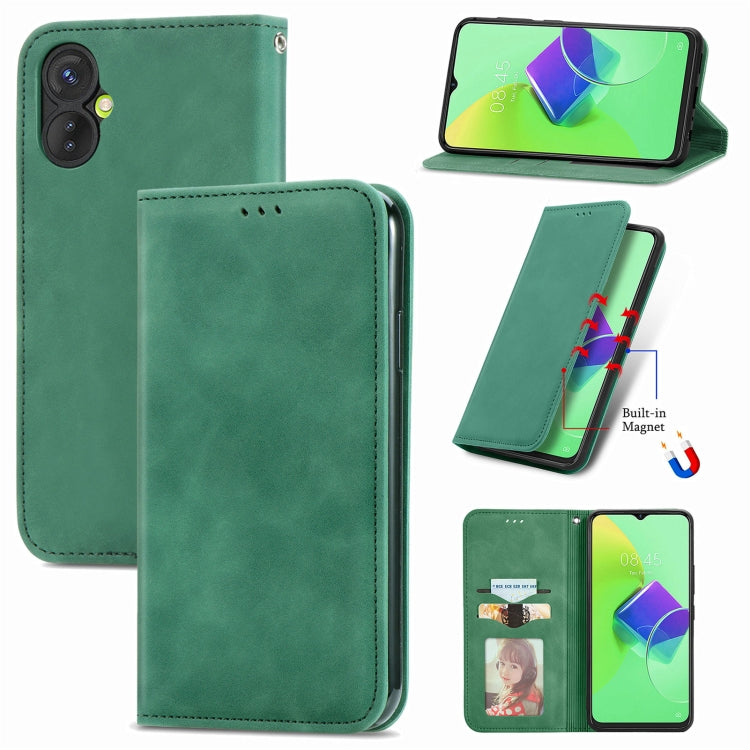 For Tecno Spark 9 Pro Retro Skin Feel Magnetic Flip Leather Phone Case